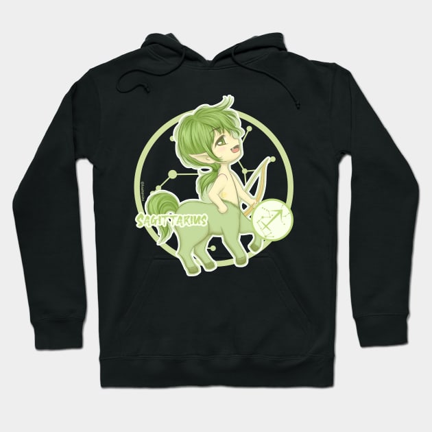 Chibi Zodiac Sagittarius Hoodie by LoShimizu